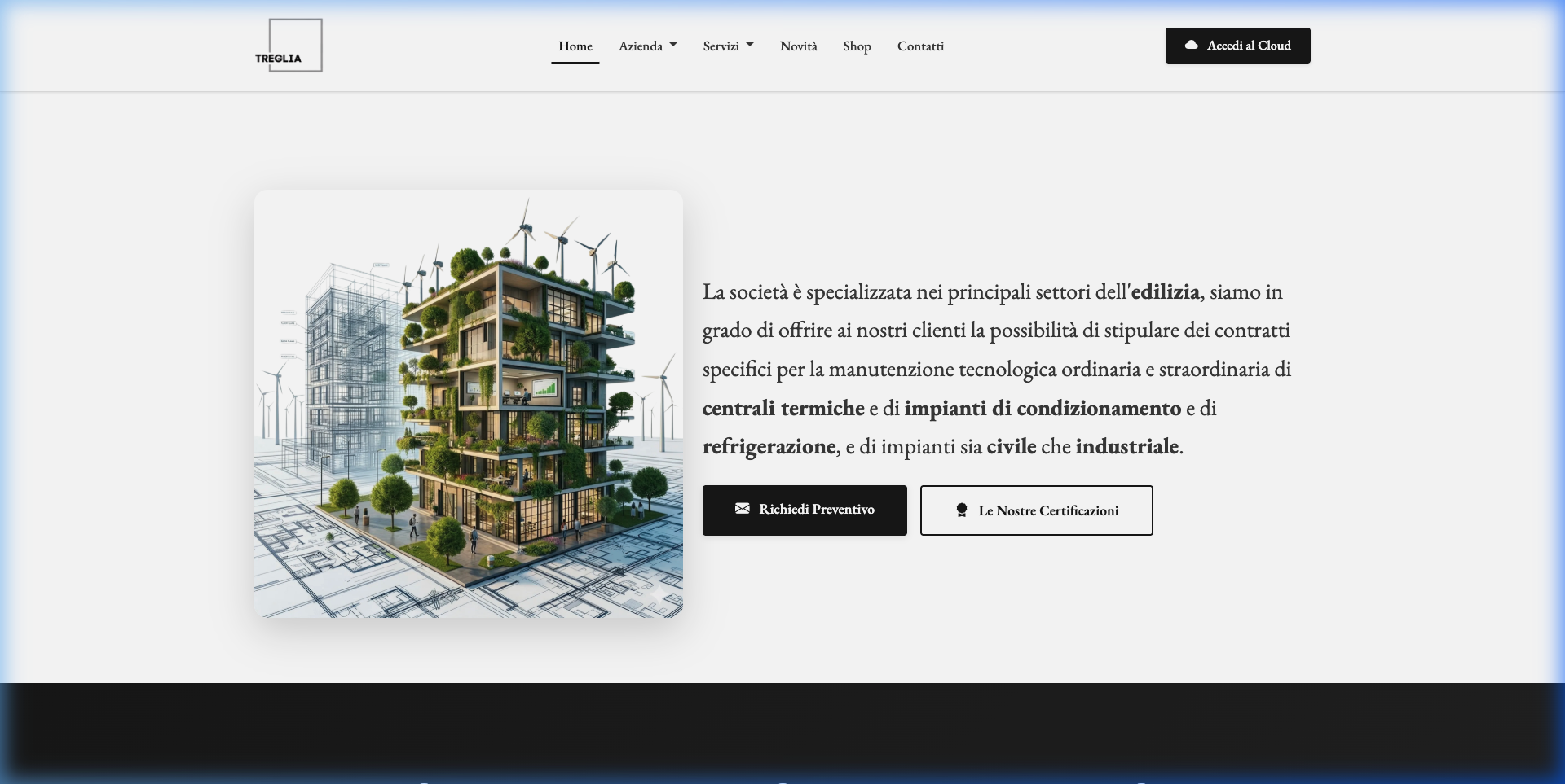 Treglia Impianti — Design & development